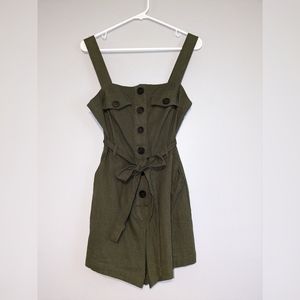 Olive green romper, small
